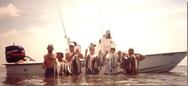 All Seasons Guide Service fishes the Port O'Connor bay systems and Surf for trophy trout and redfish .