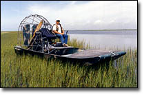 Captain Red in his Gator air boat!