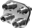 Bulkhead Plates Allow for convenient pass through of A/C and heater lines through the firewall or kick panel